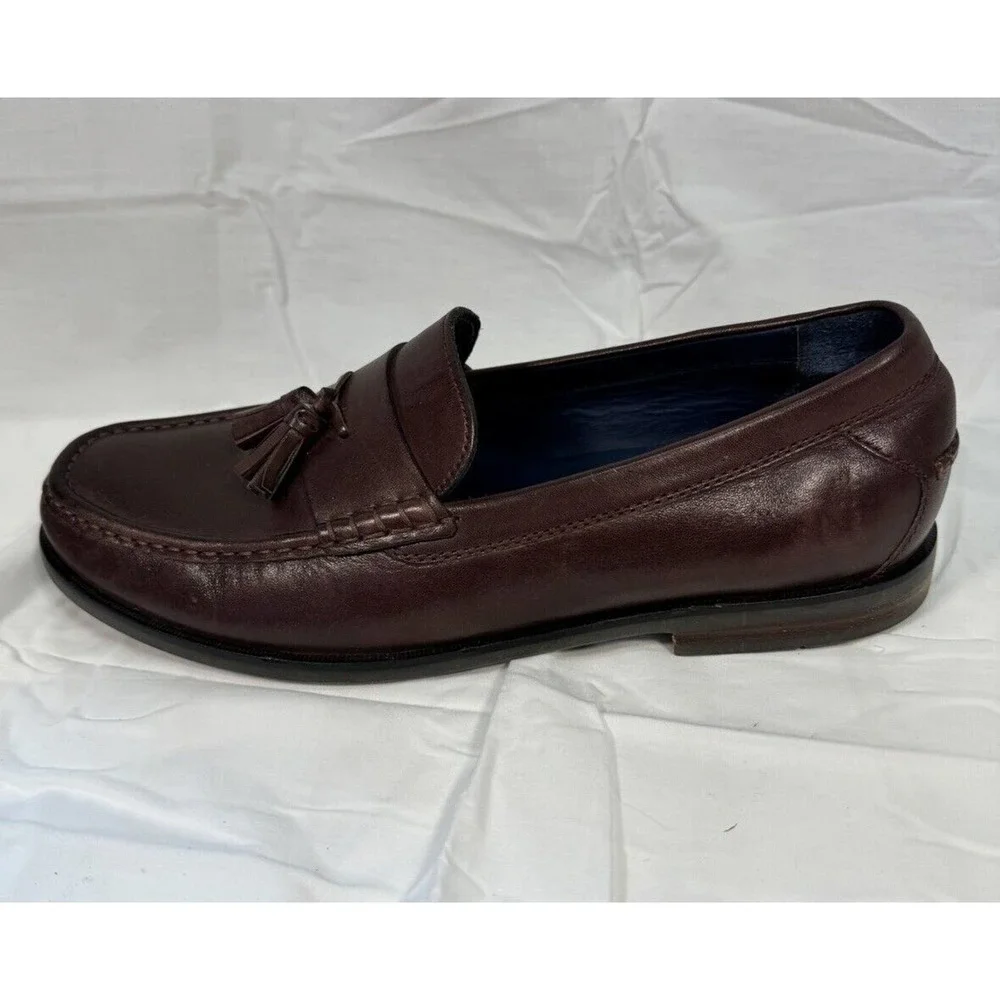 Cole Haan Grand OS Pinch‎ Mens Size 10 M Loafers Brown Leather Tassel Shoes